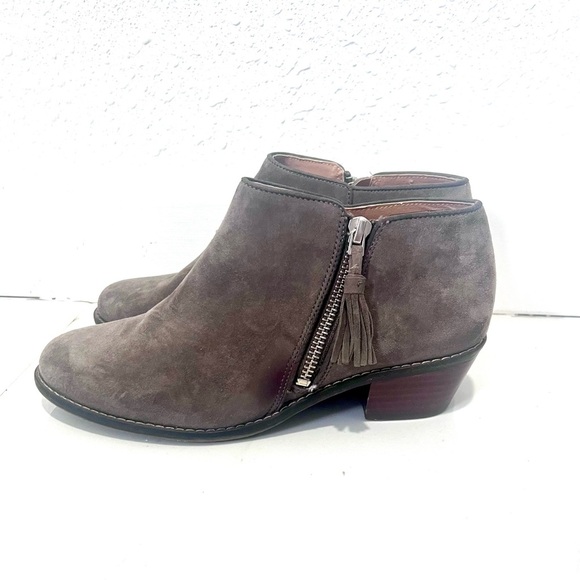Vionic Serena Taupe Ankle Boots with Side Zipper 6 - Picture 5 of 9